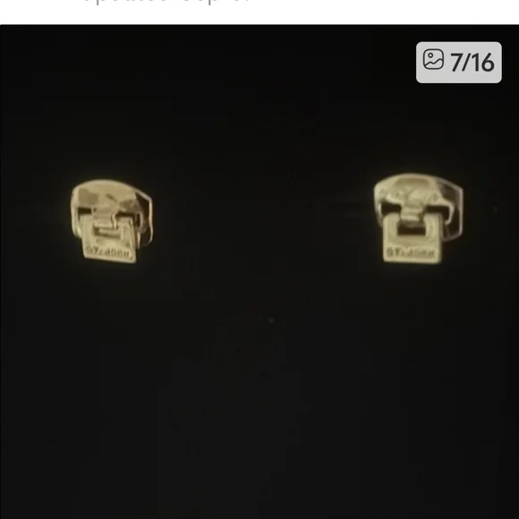 St. John Collection Black Blazer with Gold Buttons - Picture 9 of 10